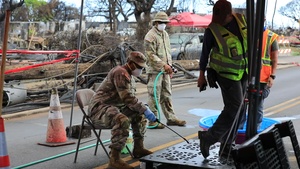 [B-ROLL] JTF-50 Conducts On-Site Decontamination in Lahaina