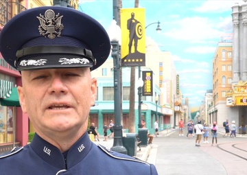 562nd Air Force Band plays at Disneyland on the 3rd of July