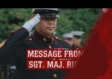 Marine Minute: Message From Sgt. Maj. Ruiz