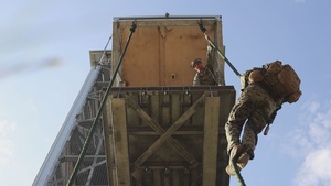 B-Roll: U.S. Marines and Australian Soldiers practice fast rope techniques