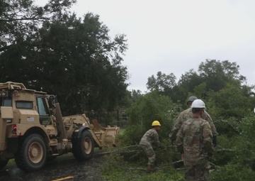 868th Engineering Company Route Clearance After Hurricane Idalia