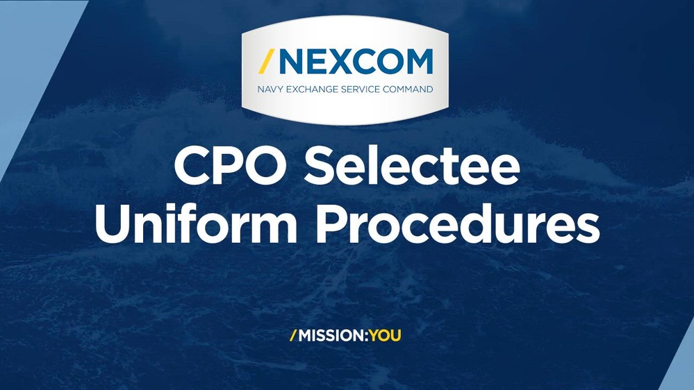 DVIDS - Video - CPO Selectee Uniform Procedures (NEXCOM)