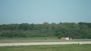 437th Airlift Wing Stage C-17s at Wright-Patterson Air Force Base