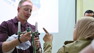 USAF Aeromedical Evacuation Airmen share knowledge with Egyptian partners during exercise Bright Star 23