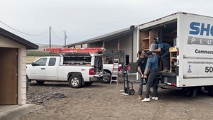 YTC First POET Install - moving equipment