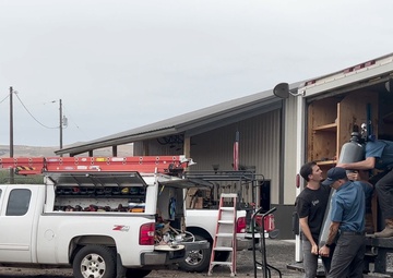 YTC First POET Install - moving equipment