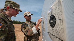 Basic Officer Leadership Course Soldiers fire at the range