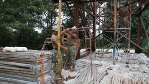 Pacific Partnership 2023: Seabees Begin Water Tower Construction Project
