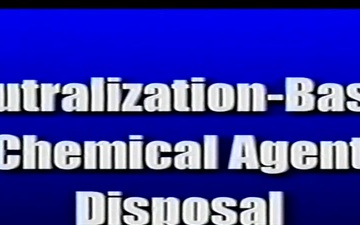 Neutralization-Based Chemical Agent Disposal