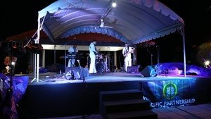 Pacific Partnership 2023 Band Performs at Teluk Cempedak Beach