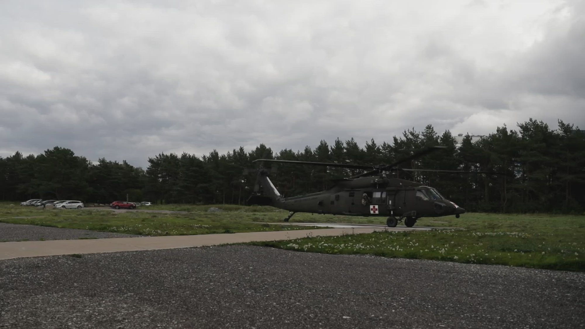 U.S. Army Soldiers with Task Force Knighthawk, 3rd Combat Aviation Brigade; and Soldiers with 1st Battalion, 506th Infantry Regiment "Red Currahee," 1st Brigade Combat Team, 101st Airborne Division (Air Assault), both supporting 4th Infantry Division; and North Estonia Medical Centre staff, conduct a medical evacuation exercise in Tallinn, Estonia, Sept. 5. The training marked the second recent medevac exercise with Estonian hospitals, to expand the scope of operations, and advance interoperability between U.S. Army medics and civilian healthcare facilities. The 4th Inf. Div.'s mission in Europe is to engage in multinational training and exercises across the continent, working alongside NATO allies and regional security partners to provide combat-credible forces to V Corps, America’s forward deployed corps in Europe.