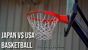 Japanese and American service members compete on the Basketball court