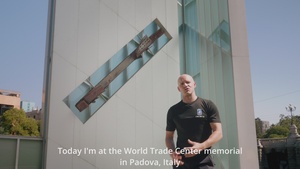 A Sky Soldier Visits 9/11 Memorial In Padova, Italy