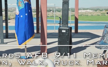 Edwards AFB Honors the Fallen During 9/11 Memorial Run, Walk, Ruck March
