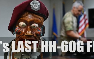 SEAC's last HH-60G flight