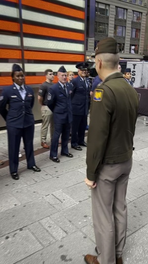 Hokanson administers oath of enlistment to 25 service members on 9/11
