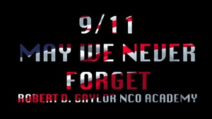Robert D. Gaylor NCO Academy 9-11 memorial ceremony and stair challenge