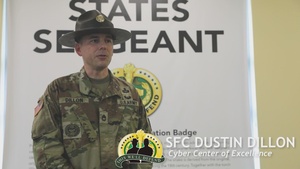 Sgt. 1st Class Dustin Dillon, Cyber Center of Excellence Drill Sergeant of the Year explains why it will benefit your career