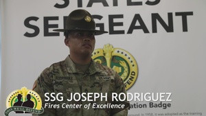 Staff Sgt. Joseph Rodriguez, Fires Center of Excellence Drill Sergeant of the Year discusses how being selected by the Army to be a Drill Sergeant was the best thing to happen to him
