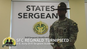 Sgt. 1st Class Reginald Turnipseed, U.S. Army Drill Sergeant Academy Reserve Drill Sergeant of the Year discusses why he became a Drill Sergeant