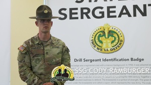 Staff Sgt. Cody Ramburger, 104th Training Division Drill Sergeant of the Year discusses why he choose to compete for the title of U.S. Army Drill Sergeant of the Year