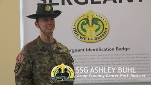 SSG Ashley Buhl, the Fort Jackson and 193rd Basic Training Infantry Brigade Drill Sergeant of the Yeartalks about the impact Drill Sergeants have on trainees.
