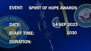 Spirit of Hope Awards Ceremony