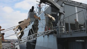 B-Roll: 1st Bn., 4th Marines conducts live-fire range, builds survival shelters with Chilean naval infantry