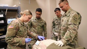 444th Medical Company Ground Ambulance train at Fort Indiantown Gap