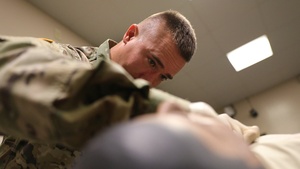 444th Medical Company Ground Ambulance train at Fort Indiantown Gap