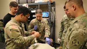 444th Medical Company Ground Ambulance train at Fort Indiantown Gap
