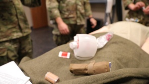 444th Medical Company Ground Ambulance train at Fort Indiantown Gap