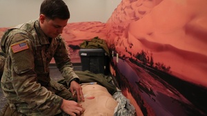 444th Medical Company Ground Ambulance train at Fort Indiantown Gap