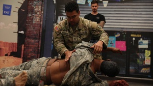 444th Medical Company Ground Ambulance train at Fort Indiantown Gap