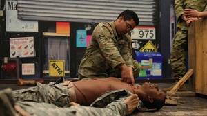 444th Medical Company Ground Ambulance train at Fort Indiantown Gap