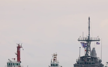 USS Pioneer (MCM 9) visits Ishigaki Port