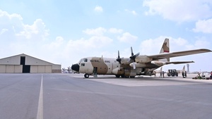 USAF, Egypt aeromedical personnel tour and train on Egyptian C-130 Hercules during Exercise Bright Star 23