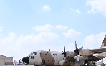 USAF, Egypt aeromedical personnel tour and train on Egyptian C-130 Hercules during Exercise Bright Star 23