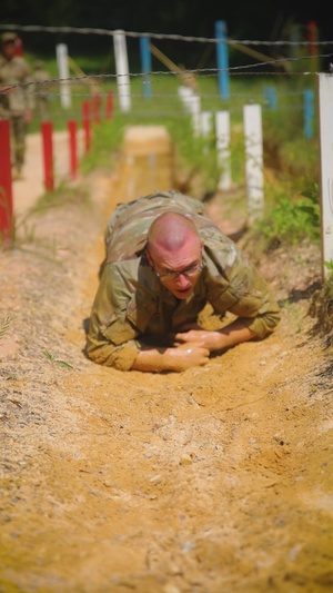Obstacle Course Training on Sand Hill (Vertical B-Roll)