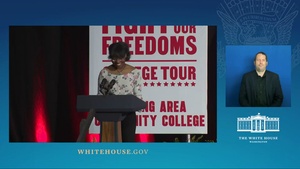 Vice President Harris Participates in a "Fight for Our Freedoms" College Tour Moderated Conversation
