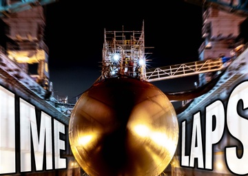 USS Scranton Enters Floating Dry Dock ARCO