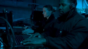 Unmanned Surface Vessel Ranger Transits with USS Shoup
