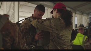B-Roll Package: 173rd Airborne Brigade Paratroopers Participate In Falcon Leap 23 and Market Garden 79