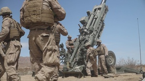 1st Battalion, 10th Marine Regiment, Marines fire M777 Howitzer in support of MDMX