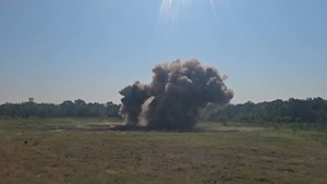 (B-ROLL) Oklahoma Army National Guard combat engineers conduct heavy demolition training