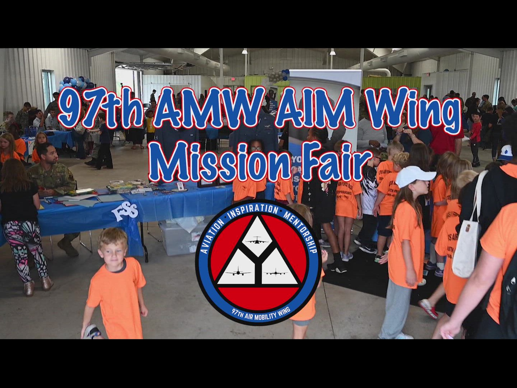 The Altus Air Force Base's Aviation Inspiration and Mentorship team hosted a mission fair in Altus, Oklahoma, Sept. 15, 2023. The event was an opportunity for more than 600 Airmen, families, and friends to be immersed in several parts of the 97th Air Mobility Wing's mission. (U.S. Air Force video by Senior Airman Trenton Jancze)