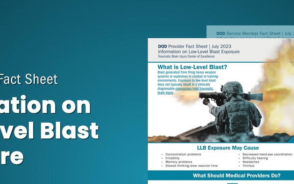 TBI and Low-Level Blast Exposure: What Medical Providers Need to Know