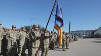 B-Roll: 1st Cavalry Division battalion conducts hand over, take over ceremony with incoming 3rd Infantry Division unit