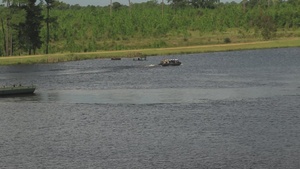 Raiders and Black Diamonds conduct wet gap crossing