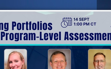 LPQ&amp;A 14 Sep 2023 featuring Dr. Stephanie Hostetter, Mr. Mike Hower, and Mr. Jon French presenting Using Portfolios for Program-Level Assessment